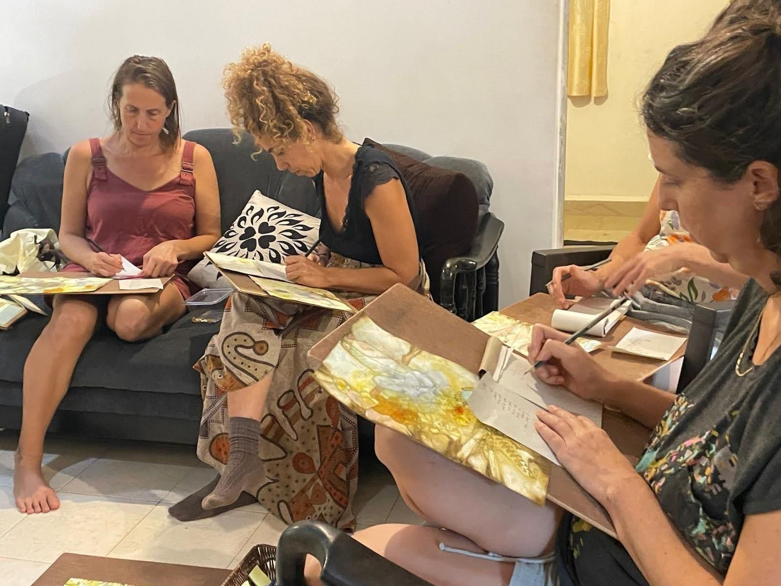 הדפס בוטני מסדנת "גילוי מתוך הדפס"