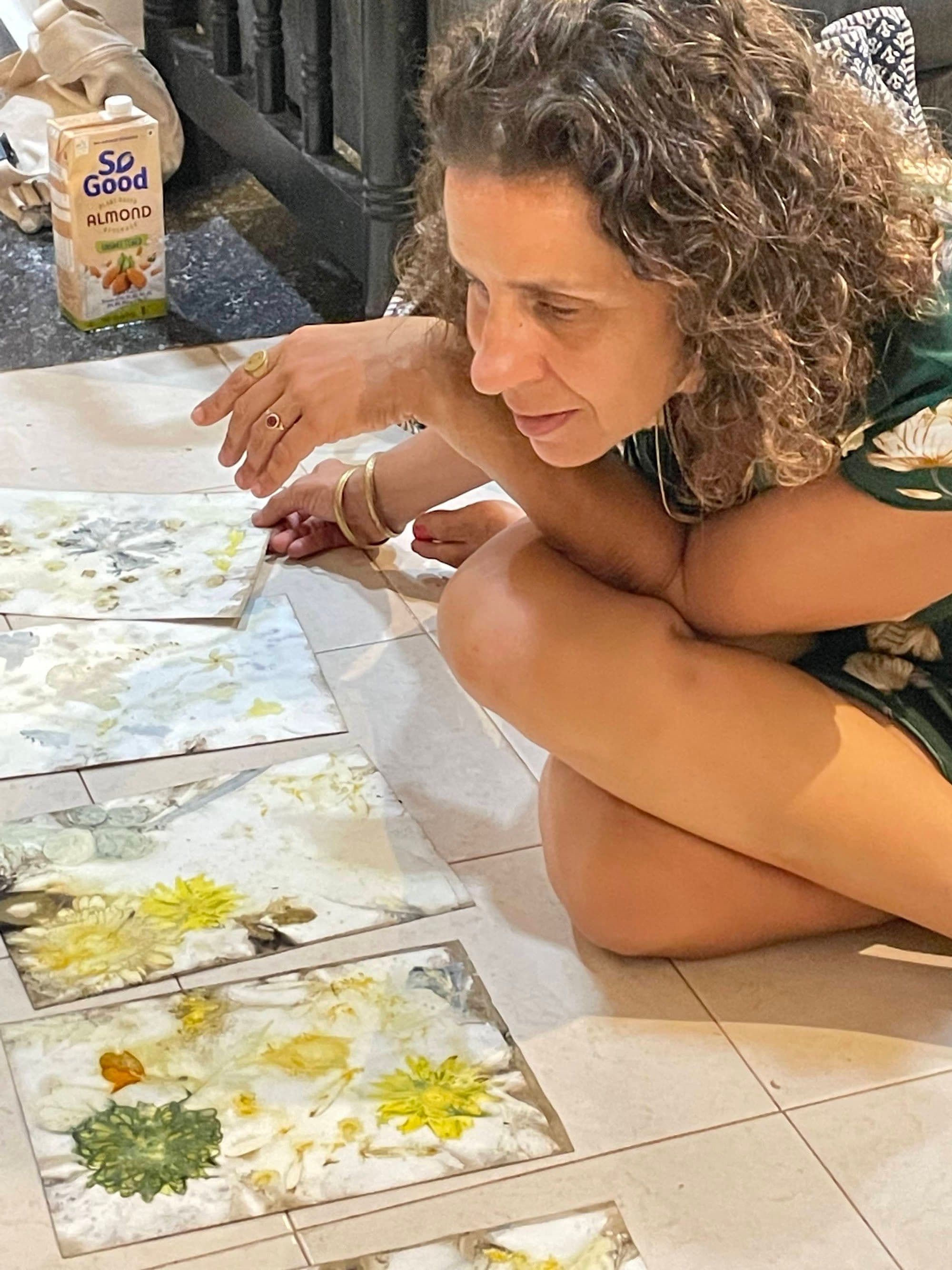 הדפס בוטני מסדנת "גילוי מתוך הדפס"
